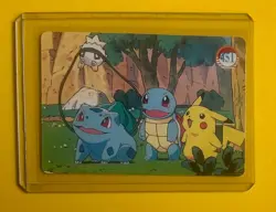 PIKACHU MEOWTH EEVEE Squirtle Charmander Pokemon Vending Prism Sticker NM Foil - Image 2