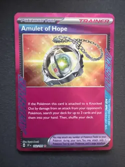 Amulet of Hope 162/191 Sv08: Surging Sparks Ace Spec Holo Rare Pokemon TCG - Image 1