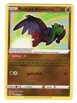 Pokemon TCG Radiant Hawlucha SWSH Astral Radiance 081/189 Radiant Holo Rare NM - Image 1
