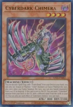 Yugioh! Cyberdark Chimera - SDCS-EN002 - Ultra Rare - 1st Edition Near Mint - Image 1