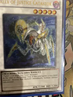 YUGIOH TU07-EN000 ALLY OF JUSTICE CATASTOR ULTIMATE RARE HOLO NM - Image 3