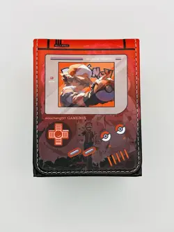 Pokemon Card Deck Box Trainer Red Retro Game Boy TCG Fits 100 Cards - Image 2