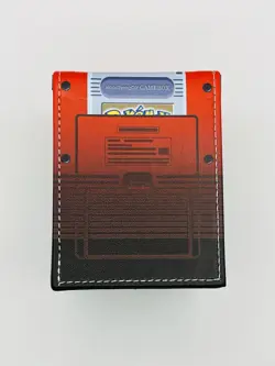 Pokemon Card Deck Box Trainer Red Retro Game Boy TCG Fits 100 Cards - Image 3