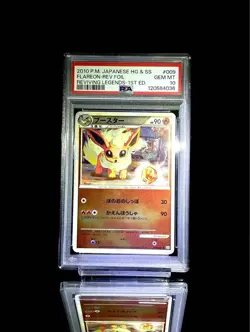 PSA 10 Flareon Legend Mirror Holo Japanese Pokemon Card Rare - Image 1