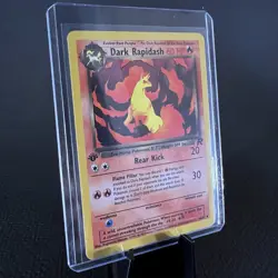 1st Edition Dark Rapidash 44/82 Team Rocket Card LP - Image 1