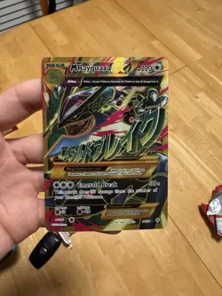 M Rayquaza EX Shiny Full Art Holo Card 98/98 XY-Ancient Origins LP - Image 1