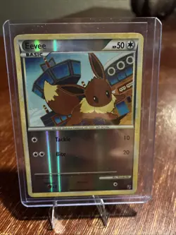 Eevee 47/90 Reverse Holo HGSS Undaunted Pokemon Card - Image 3