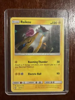 Pokemon TCG Raikou Holo Rare Card 32/73 Shining Legends - Image 1