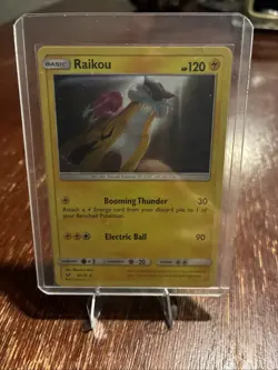 Pokemon TCG Raikou Holo Rare Card 32/73 Shining Legends - Image 3