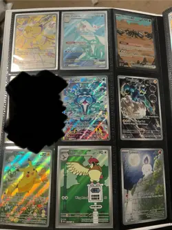White Flare Binder Pokemon 39 Card Lot, 4 SIRS, 18 IRS, 1 CGC 10, 2 Gold Cards - Image 2