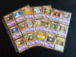 Pokemon Unown A-Z 28 Card Complete Set old back Japanese Neo discovery etc - Image 1