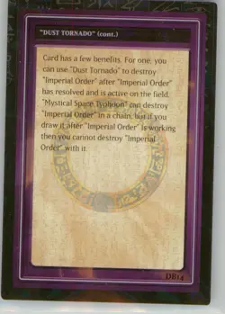 Yu-Gi-Oh! Tip Card #14/50 Exodia Decks 1996 - Image 2