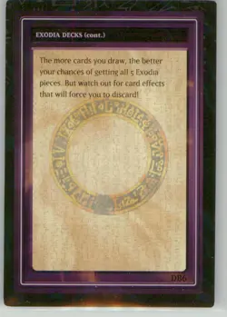 Yu-Gi-Oh! Tip Card #6/50 Exodia Decks 1996 - Image 2