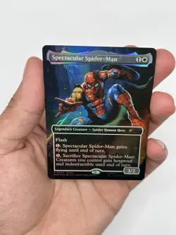 Magic The Gathering MTG Marvel Legends Spectacular Spider-Man Promo Card NM - Image 3