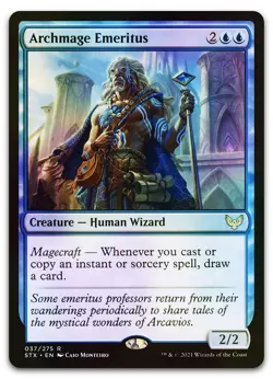 Archmage Emeritus #37 (Foil) (NM) Strixhaven STX Magic MTG - Image 1