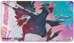 Ultra Pro MTG Final Fantasy Traveling Black Chocobo Holofoil Playmat NEW - Image 1