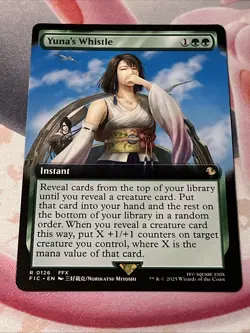 Yuna's Whistle #126 Extended Art Regular - MTG Commander Final Fantasy FIC - NM - Image 1