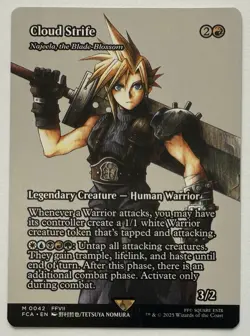 Cloud Strife Najeela the Blade-Blossom Mythic-Showcase #42 Final Fantasy MTG NM - Image 1