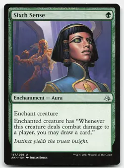 MTG Sixth Sense U Amonkhet 187 LP - Image 1