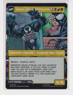 MTG x Spider-Man Venom, Lethal Protector / Eddie Brock 0224 - Borderless FOIL - Image 2