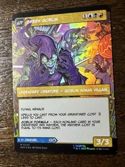 NORMAN OSBORN GREEN GOBLIN Borderless Foil - Spider-Man MTG Magic - Image 2