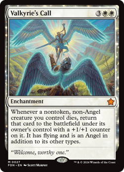 Valkyrie's Call #27 (Foil) (MP) Foundations FDN Magic MTG - Image 1