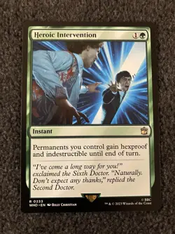 Magic The Gathering MTG - Heroic Intervention - Doctor Who - Image 1