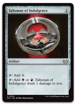 Talisman of Indulgence #254 (NM) Duskmourn DSC Magic MTG - Image 1
