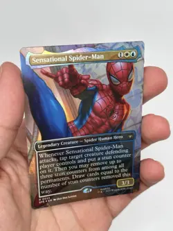 Sensational Spider-Man (Borderless Foil) Marvel's Spider-Man MTG - Image 3