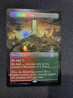Mtg - Thornspire Verge (Borderless) Duskmourn: House of Horror FOIL - Image 1