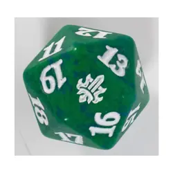 WOTC MTG Spindown d20 Life Counter Throne of Eldraine - Green & Blue w/Whi NM - Image 2