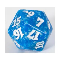 WOTC MTG Spindown d20 Life Counters Throne of Eldraine - Blue & Grey w/Whi NM - Image 1