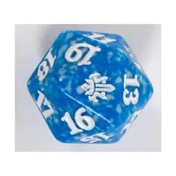 WOTC MTG Spindown d20 Life Counters Throne of Eldraine - Blue & Grey w/Whi NM - Image 2
