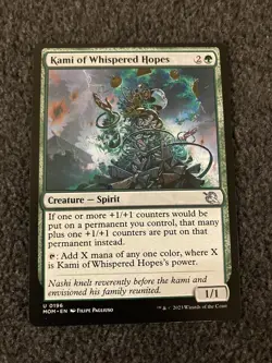 Magic The Gathering MTG - Kami of Whispered Hopes - March of the Machine - Image 1