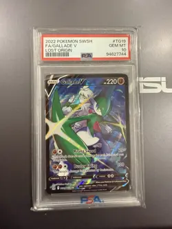 GRADED PSA 10 2022 Pokemon SWSH FA/Gallade V Lost Origin #TG19 - Image 1