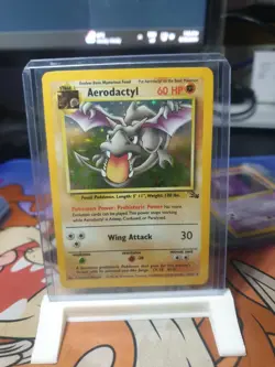 Aerodactyl 1/62 Fossil Unlimited - Holo Rare - WOTC Pokemon LP - Image 1