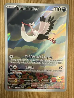 Bombirdier - 219/198 - Scarlet Violet Base Illustration Rare Pokemon TCG NM - Image 1