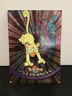 1999 Topps Pokemon Series 1 #53 Persian Foil TV Animation Edition - Image 1