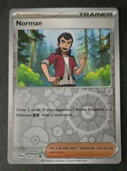 Norman 168/182 - Reverse Holo - Pokemon - Paradox Rift - NM/M - Image 1
