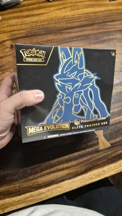 POKEMON CENTER TCG MEGA EVOLUTION SEALED ELITE TRAINER BOX ETB LUCARIO - Image 1