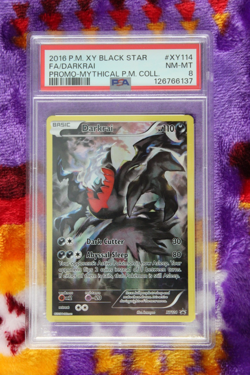 Pokemon TCG Darkrai XY114 XY Holo Black Star Promo PSA Grade 8 - Image 1