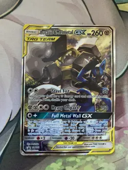 Pokemon Sun & Moon LUCARIO & MELMETAL GX Tag Team Alternate Art Promo #SM192 HP! - Image 1