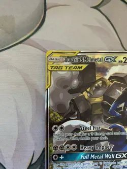 Pokemon Sun & Moon LUCARIO & MELMETAL GX Tag Team Alternate Art Promo #SM192 HP! - Image 3
