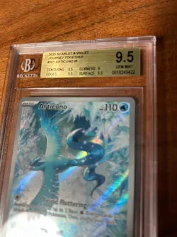 2025 POKEMON JTG EN-JOURNEY TOGETHER ILLUSTRATION RARE #161 ARTICUNO BGS 9.5 - Image 2