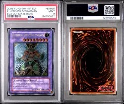 PSA 9 Yugioh Elemental Hero Wild Wingman EOJ-EN035 Ultimate Rare 1st Ed - Image 3