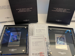 Yugioh Masterpiece Series Platinum Blue Eyes White Dragon & Dark Magician - Image 1