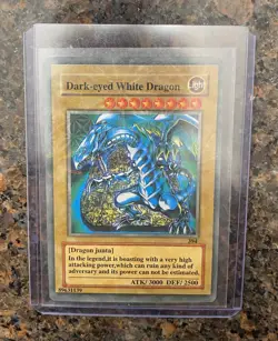 Dark-eyed White Dragon - 394 Fake Yugioh TCG for collectors, Novelty. Ex/NM - Image 3
