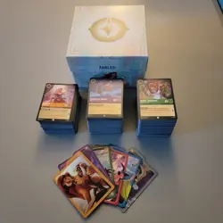Disney Lorcana Fabled Trove W Bulk 500+ Cards, Amber Amethyst Emerald, Dividers - Image 1