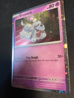 Pokemon Card - Greavard - (Cosmos Holo) 100/197 Holo - NM - Image 2