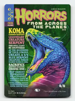 Koma, Cosmos Serpent Secret Lair Drop Series Magic The Gathering Card - Image 1